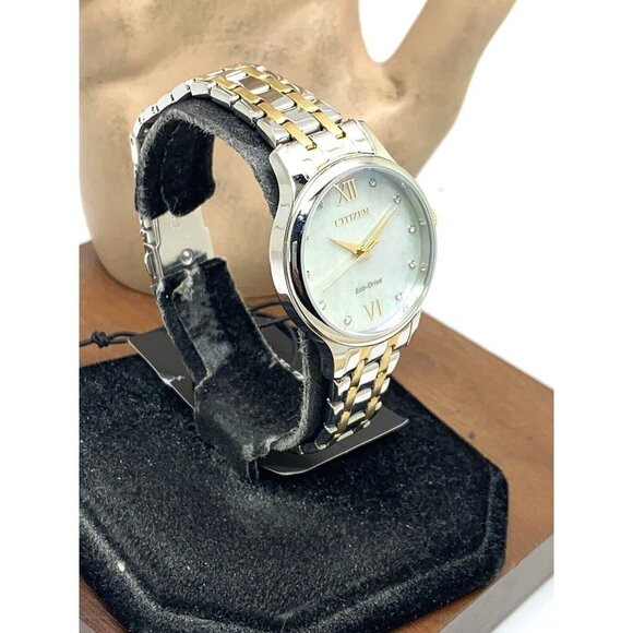Citizen Women's Watch EM0894-50D Eco Drive Mother of Pearl Dial Two Tone… - Picture 2 of 14